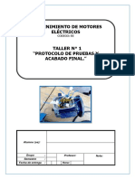 Protocolo de Pruebas y Acabado