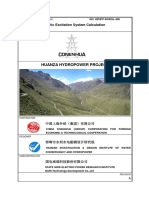 Huanza Hydropower Project: Static Excitation System Calculation