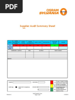 Supplier Audit Checklist