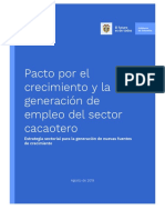 Pacto Por El Crecimiento y para La Generación de Empleo Del Sector - Cacao