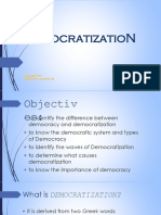 Democratization: Prepared By: Herbert C. Ognita JR