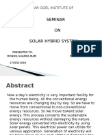 Solar Hybrid System