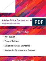 Articles, Ethical Standart, and Manuscript: Carrine Kezia Aulia:: 102183022