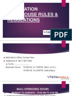 Orientation Mall House Rules & Regulations