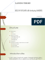 Planning Theory: City Form in The Context of Developed and Developing Countries