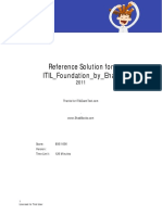 Reference Solution For ITIL - Foundation - by - Ehab: 1 Licensed To Trial User