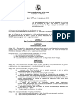 Lei 5.777 2011 Pelotas - Código de Instalações Prediais Água e Esgoto