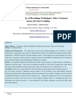 Comparative Study of Breathing Techniques After Coronary Artery by Pass Grafting