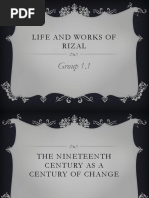 Life and Works of Rizal: Group 1.1