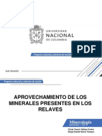 Métodos de Extracción de Minerales de Los Relaves Mineros