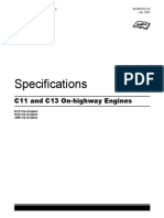 C11 y C13 Caterpillar Especificaciones