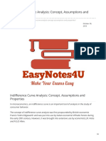 Indifference Curve Analysis Concept Assumptions and Properties