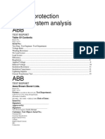 System Protection Power System Analysis ABB: Test Report