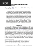 Development of Earthquake Energy Demand Spectra