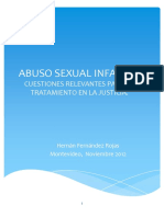 Abuso Sexual Infantil, Cuestiones Relevantes para Su Tratamiento en La Justicia PDF