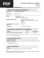 Material Safety Data Sheet: 1. Product and Company Identification