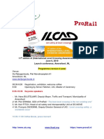 11 Edition of (International Level Crossing Awareness Day) ILCAD June 6, 2019 Launch Conference, Amersfoort, NL Programme (Version 4 June)