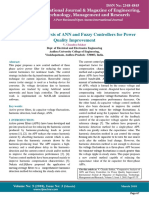 Comparative Analysis of ANN and Fuzzy Controllers For Power Quality Improvement