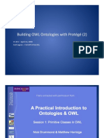 Building OWL Ontologies With Protégé (2) : CS 431 - April 14, 2008 Carl Lagoze - Cornell University