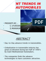 Recent Trends in Automobiles