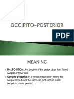 Occipito Posterior