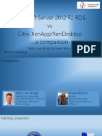 Microsoft Windows Server 2012 RDS Vs Citrix XenApp-XenDesktop, A Comparison