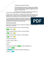 Cálculo Sobre Remuneraciones Variables