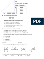 TEST Chemical Bonding & Chemical Energetics