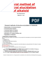 General Method of Structural Elucidation of Alkalooid