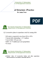 Capital Structure - Practice