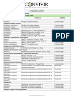 Lista de Medicamentos Sin Gluten