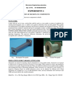 Experiment 1 - Study of Microwave Components