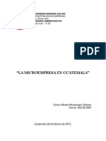 La Microempresa en Guatemala