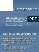 Business Correspondence