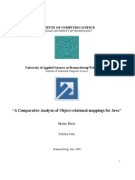 A Comparative Analysis of Object-Relational Mappings For Java