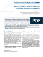 Thermal Analysis of Overload Protection Relays Using Finite Element Method