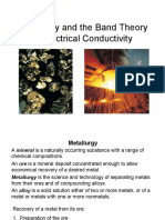 Metallurgy and The Band Theory of Electrical Conductivity