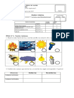 Prueba de Ciencia La Luz 3° A