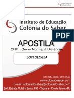 Apostila de Sociologia - Atualizada