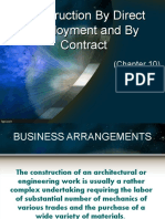 Construction by Direct Employment and by Contract - PPT 123