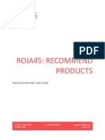 ROJA45 Recommend Products USER GUIDE