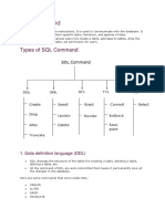 Types of SQL Command