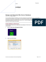 Design and Generate SQL Server Database