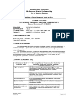 (Syllabus) COE 105 - Physics