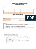 PRUEBA de UNIDAD Genero Dramatico