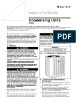 Condensing Units: Installer's Guide