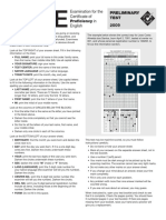 Proficiency In: Examination For The Certificate of English