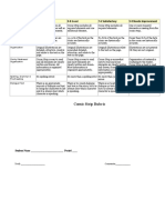 Comic Strip Rubric: Category 10 Excellent 9-8 Good 7-6 Satisfactory 5-0 Needs Improvement