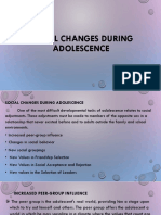 Social Changes During Adolescence