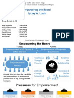 Empowering The Board by Jay W. Lorsh